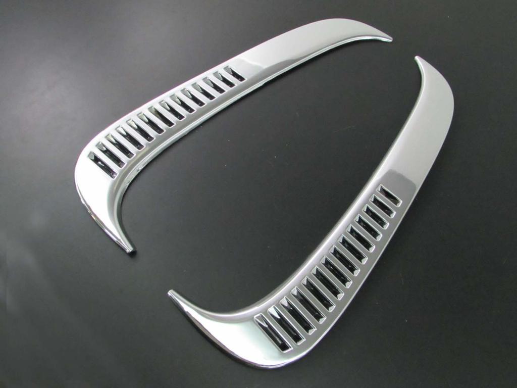 BRIGHTZ Chrome Rear Pillar Panel for Land Cruiser Fits and HZJ81V Part 11784 80/81 (AIR-LOU-004) - FJ80G, FZJ80G, HDJ81V, HDJ81V, (FJ, FZJ, HDJ, HZJ,
