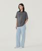COVERNAT WOMAN Oversized Pigment Copper Logo T-Shirt Charcoal