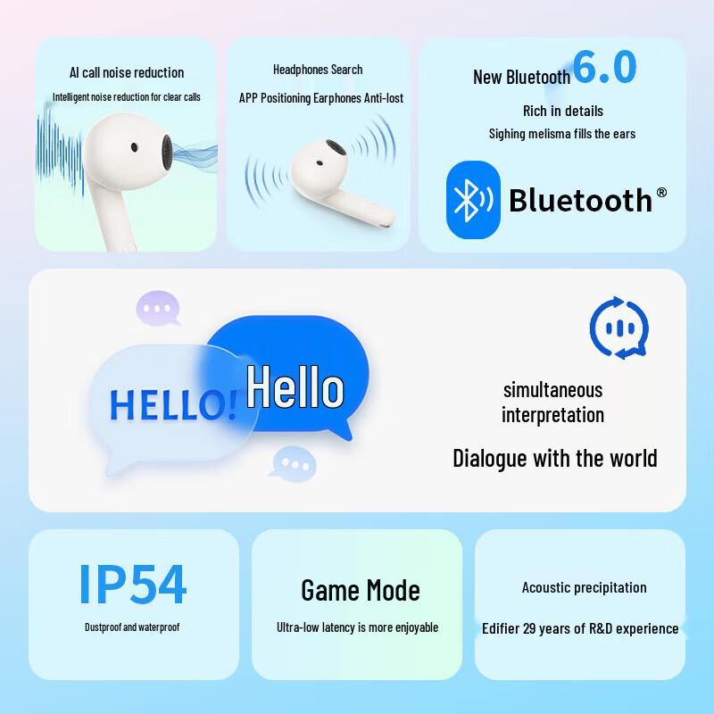 Edifier Echo Air True Wireless AI Translation Earbuds