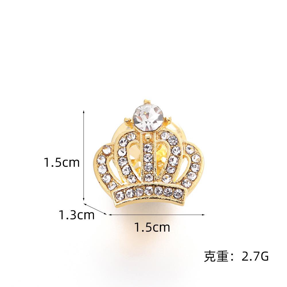 Модная милая брошь-корона с бриллиантами креативный нишевый дизайн аксессуары булавки для пиджака антиблик