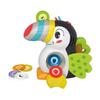 Baby Clementoni - Milan, the Greedy Toucan - Educational Game with Electronic Functions - Light-up Beak - Fabric Wings
