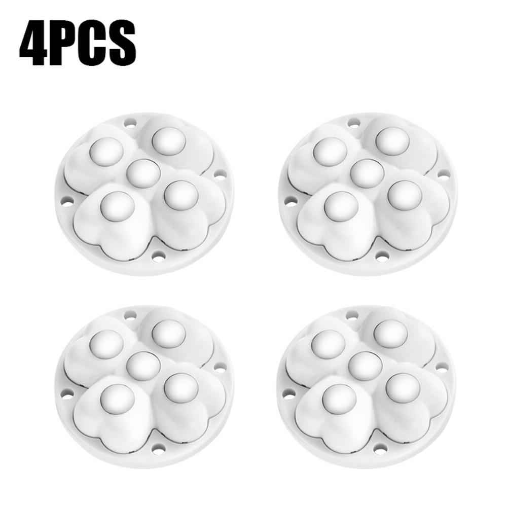 4Pcs 360°Rotatable Universal Wheel 5-Ball Storage Box Roller Durable Pulley