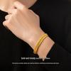 Men's Imitation Gold Boss Chain Whip Bracelet with Long-Lasting Color Retention - Stylish and Domineering Fashion Accessory.