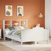 VidaXL Bunk Bed Frame Without Mattress White 140x200 Cm Solid Pine Wood 3323105