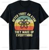 Graphic Birthday Gift  Atom Retro Style Science T-Shirt Men Clothing Streetwear Graphic T Shirts  Anime Tshirt