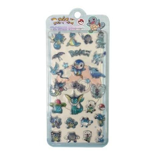 Farstyle 3D Three-dimensional Pokémon Stickers 4 Pieces Relief Sticker Set Pikachu Marshmallow Style Tile Notebook Cute Items Gift Children Popular