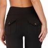 Plus Size Women's Multi-pocket Sports Leggings for Cycling, Archery, and Outdoor Activities