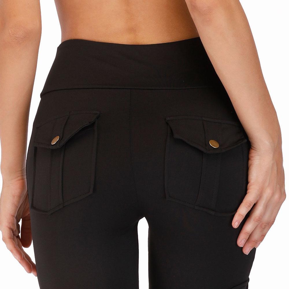Plus Size Women's Multi-pocket Sports Leggings for Cycling, Archery, and Outdoor Activities