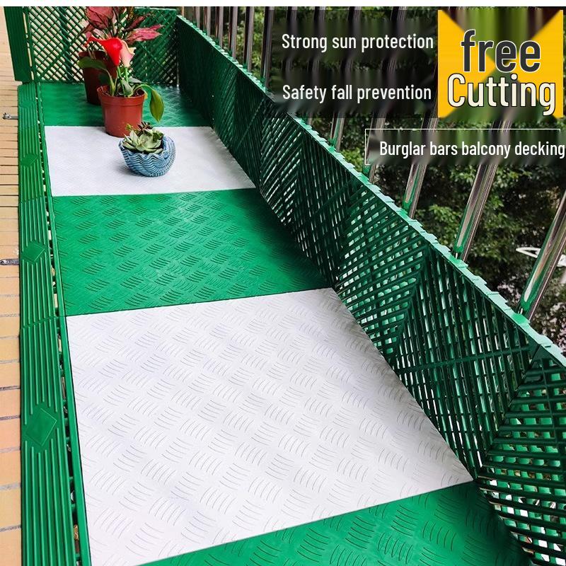 Bezpieczne zabezpieczenie parapetu i balkonu przed kradzieżą: Pogrubiona siatka ochronna i stojak na kwiaty