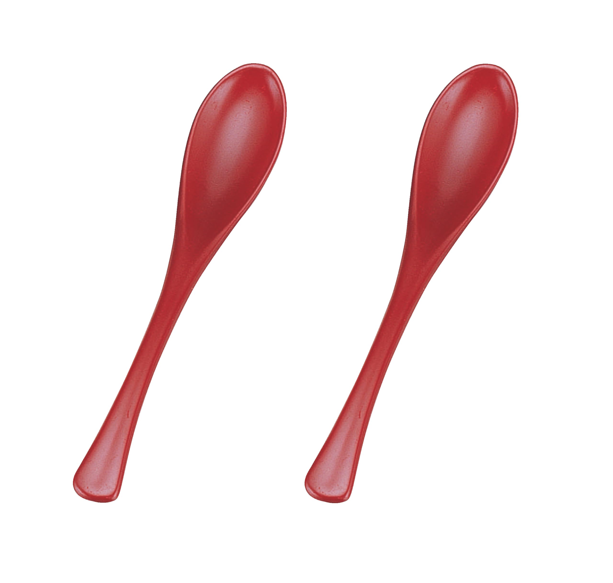 Wakaizumi Porridge Matte Set of Lacquerware, Spoon, Vermilion, 2, H-9-33