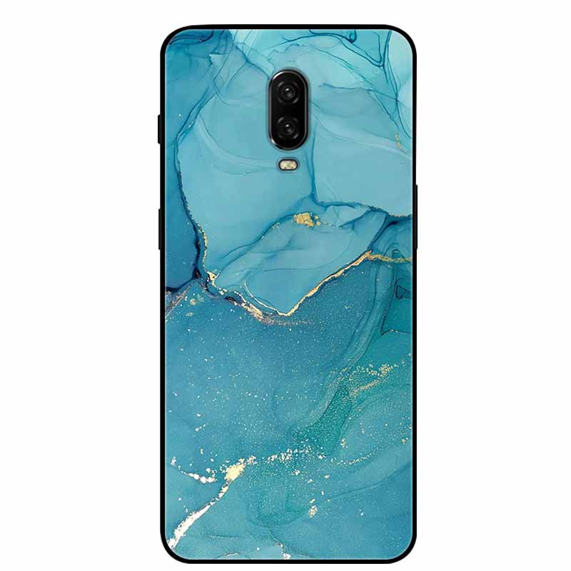 Para Capa One Plus 6 / 6T Animais Pintados Preto TPU Silicone Macio Amortecedor para Oneplus 6T 6 T Capas à Prova de Choque Lobo Legal Bolsa Coque