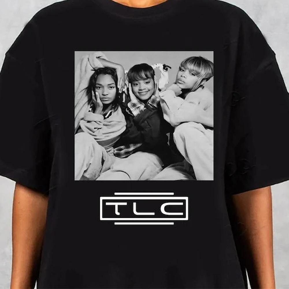 

HOT NEW TLC band black T-shirt All sizes S to 45Xl unisex Tee Unisex T-Shirt S