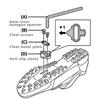 MTB Bike Cleats Multi-Release SPD Pedal Clips Set Universal for Cycling Shoes Bicycle Mountain Bike Riding Accessories