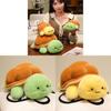 Plush Turtle Cartoon Pillow With Soft Short Pile Fabric For Kids And Teens