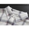 Women's Checkered Shirt Summer Loose Women's Medium Long Shirt Hong Kong Style Thin Shirt