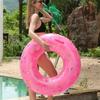 1pc Inflatable Thickened Water Floating Row PVC Material Animal Printing Swimming Ring Adult Swimming Ring Floating Ring Underar