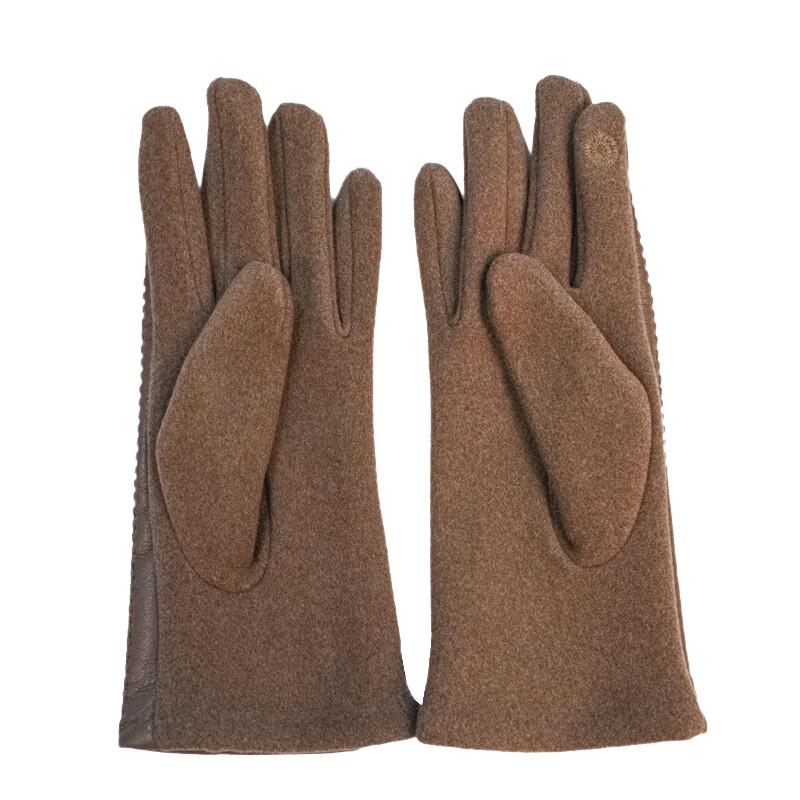 ELSYALN A-F723 Luxury Touchscreen Soft Leather Gloves