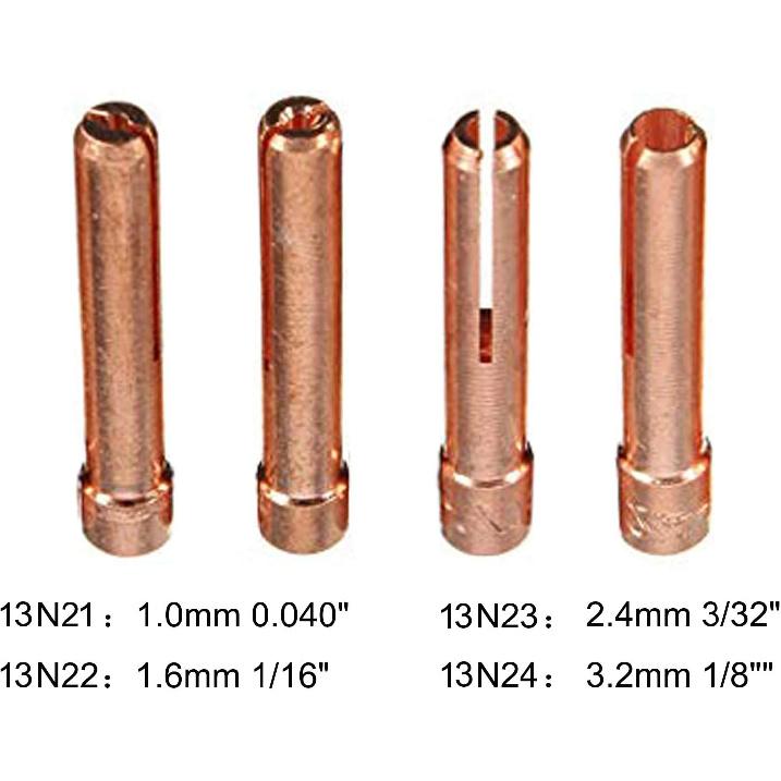 Zinger 37pcs TIG Welding Torch Gas Lens Kit Accessories for DB SR WP 9 20 25 Tig Welding Torch,with #10 Cup+Alumina Nozzle+Collet+Gas Lens Collets