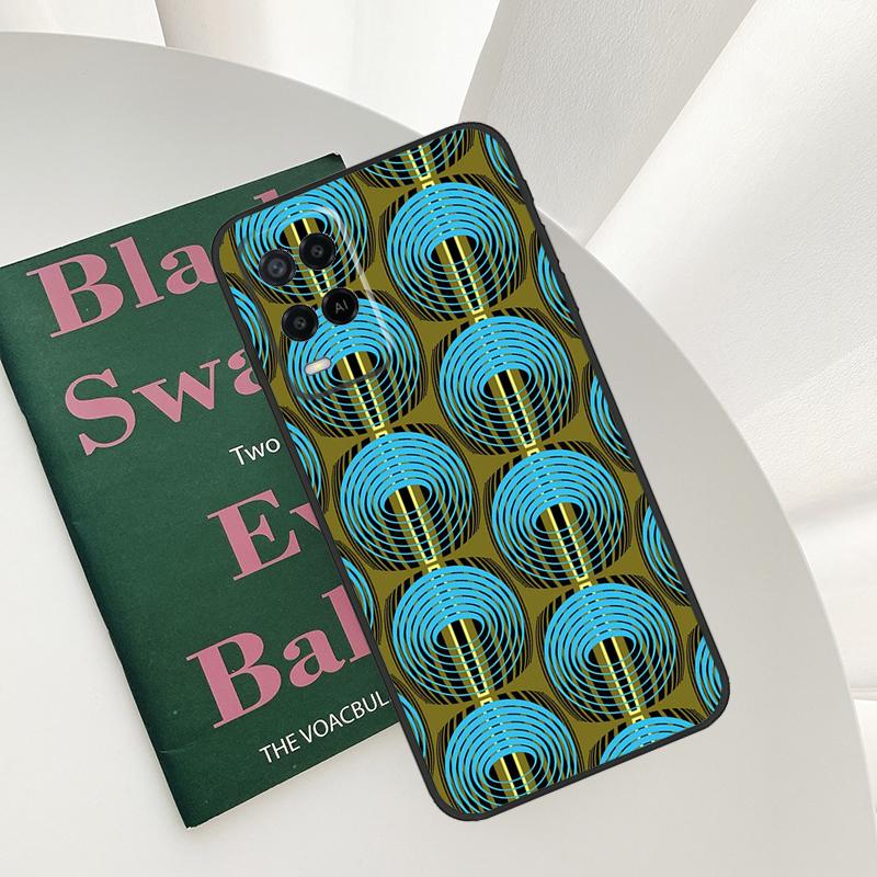 African Prints Fabric Case For Oppo A54 A74 A94 A54S A57S A15 A16 A17 A52 A72 A76 A96 A58 A78 A98 A77 A5 A9 Cover