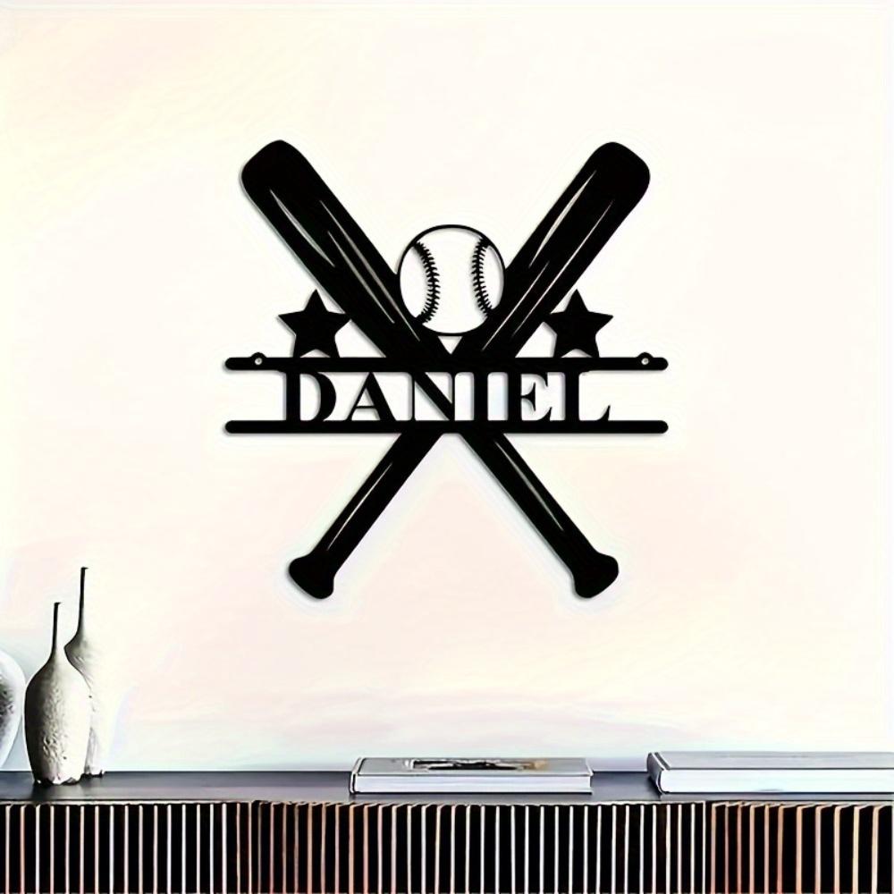 Rustic Metal Football Wall Decal - Custom Name & Helmet Design, Sports Room Decor, Custom Sign, Wall Sculpture