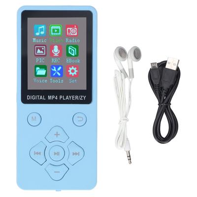 Odtwarzacz MP3 MP4 Bluetooth 5.0 Super Cienki 1,8-calowy Kolorowy Ekran 128G Rozszerzalna Pamięć Przenośny Wideo