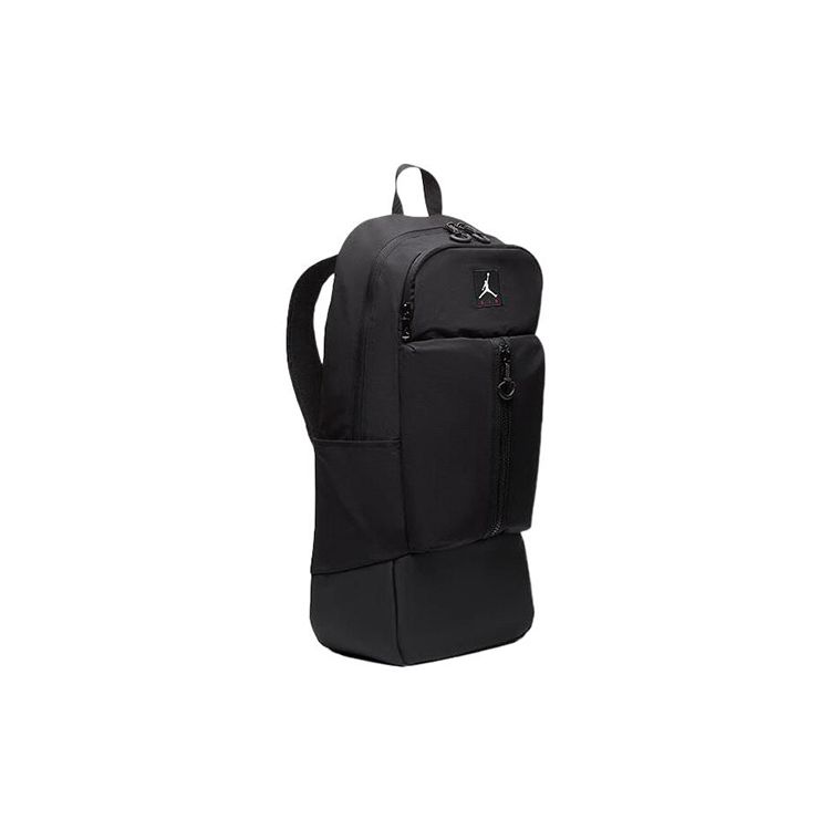 Jordan Small Logo Sports Leisure Training Large Capacity Reflective Nylon Basketball Backpack Unisex Backpack Black DJ5644-010