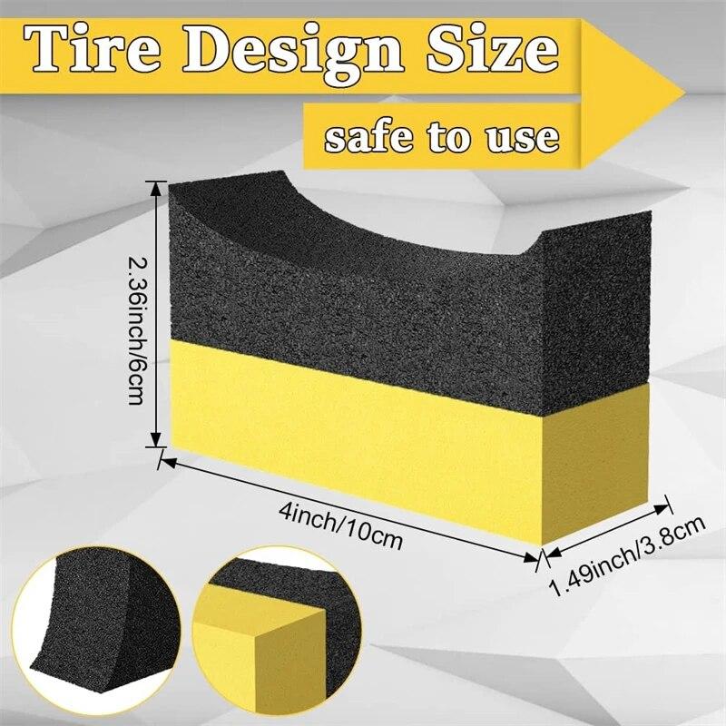 Tire Polishing Wax Sponge Detail Applicator Sponge Tire Cleaning and Wiping Cleaning Tool