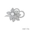 SUNFLOWER Pearl Brooch Pin File Rhinestone Wedding Dress Collar Pin Fashion Fashion Costume Accessories