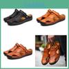 Herren Sandalen aus echtem Leder Weiche Strandschuhe für Sommerkomfort und Stil