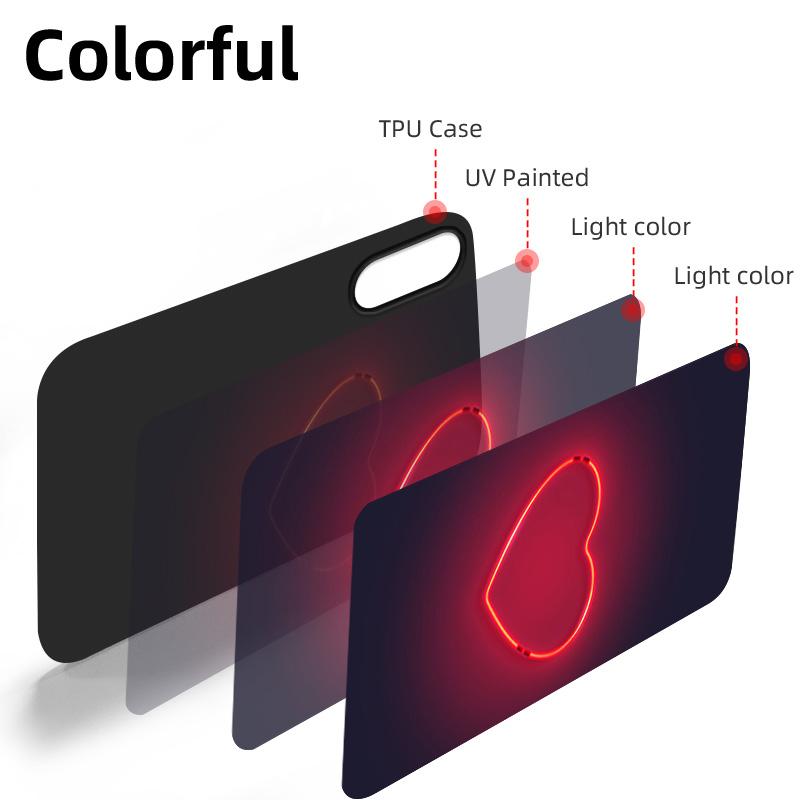 P30 Lite Case for Honor 9S Cover Silicone Funda Honor 9C 9A 10i 8A 10 50 Cases for Huawei P 30 Pro P40 P20 Love Heart Black Capa