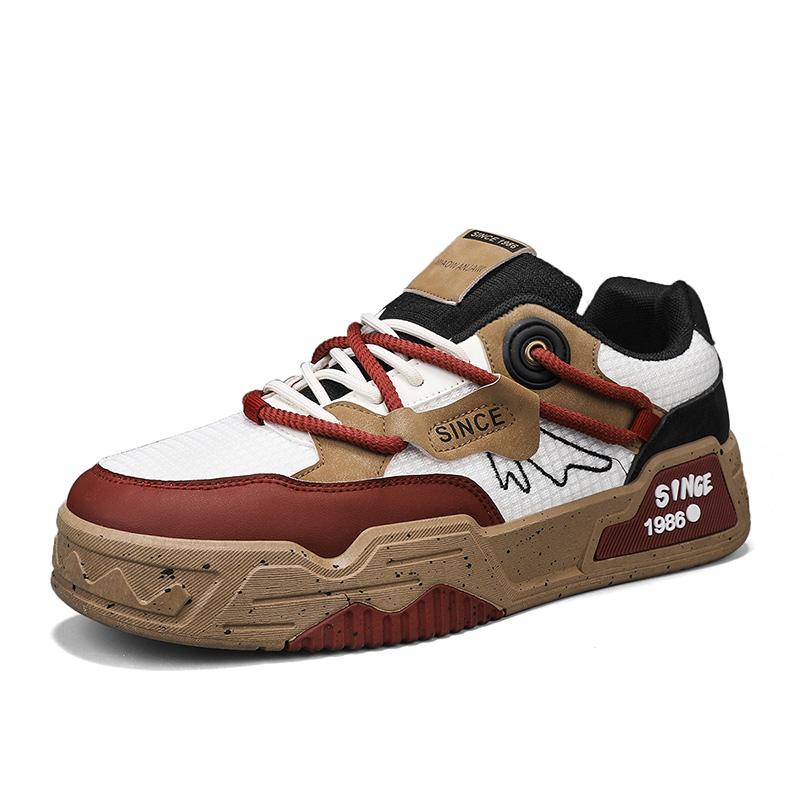 

Модная Новая Мужская Обувь Модные Мужские Кроссовки Осень Новый Дизайн Бренда Удобная Мягкая Подошва Мужские Кроссовки для Бега Tenis Masculino 44 коричневый