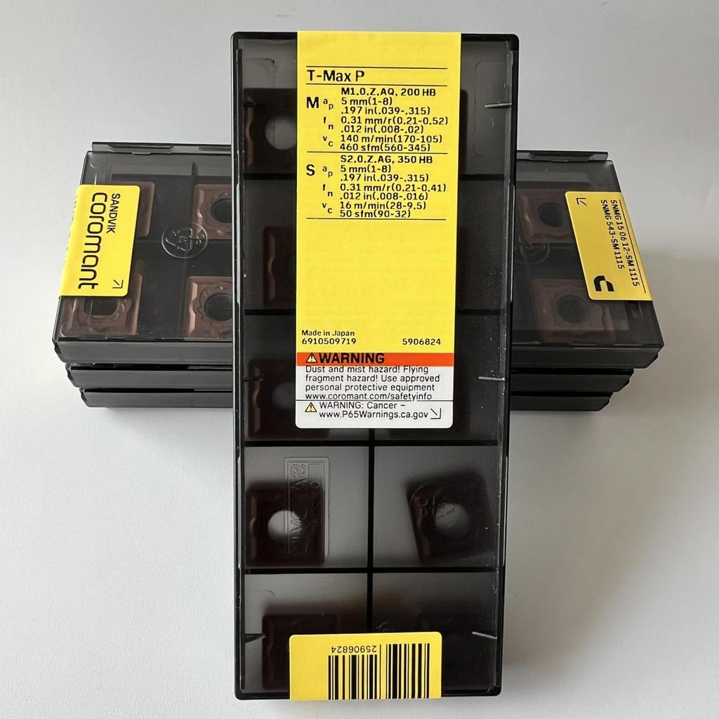 Sandvik / SNMG150612-SM 1115 / Original Swedish Hard Alloy Blade 10 Pcs