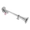Electric Trumpet Horn 1 Tube for Train Car Boat Zinc Alloy Chrome Plating 135db 450mm 12V 24V