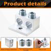 Heavy Type Aluminum Grounding Lugs Double Port Anti Corrosion Terminals Connectors Easyly Installation