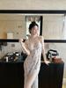 French High-end Floral Suspender Pajamas Women's Summer 1011 New Sweet Nightdress Loungewear Long Dress Dress Dress