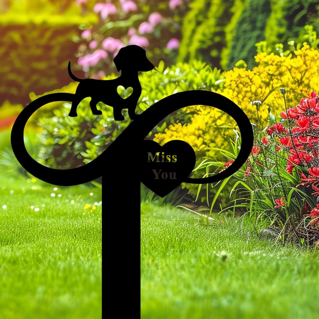 Hund Gedenkstecker Dekorative Gartenstecker Haustierbesitzer Hund Grabstein Gedenken Haustier