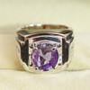 Alexandrit Oval geschliffen Edelstein mit 925er Sterling Silber Ring für Herren #A611 JL375656818895