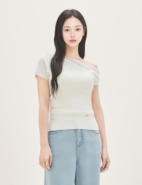ROEM Twisted Cap Sleeve Pullover Rmkag38R12
