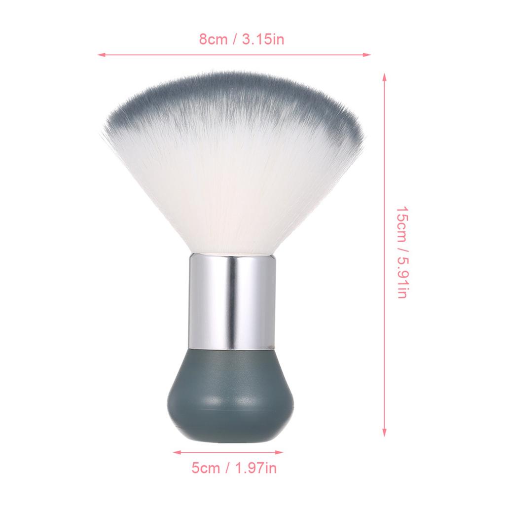 Neck Duster Brush Nail Art Dust Brush Large Nail Powder Brushes Hair Cleaing Brush for Removing Hair on Neck Multi