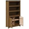 Highboard Honey Brown 80 x 35 x 154 cm Solid Pine Wood