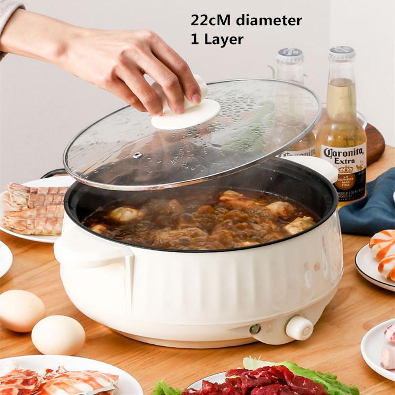 220 В бытовая электрическая кастрюля для приготовления пищи с антипригарным покрытием — фото 10