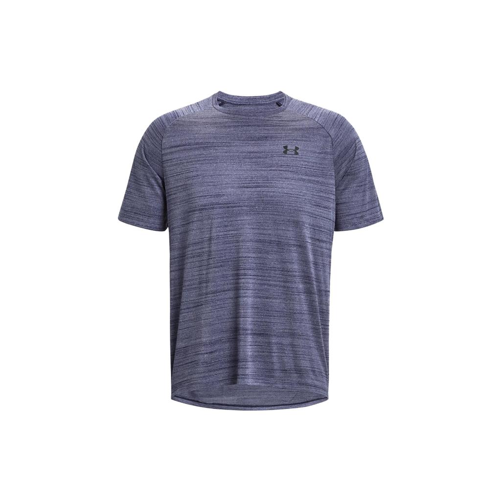 Under Armour Ua Tech™ 2.0 Tiger Logo Print Pullover Crew Neck Short Sleeve T-Shirt Men Tops Blue 1377843-410