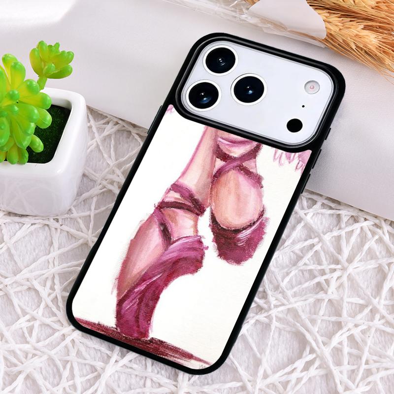 Ballet Shoe Phone Case for iPhone 17 Air 16 15 11 12 14 13 Pro Max Shockproof Cover