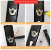 Black Magnetic Silent Interior Door Lock Handle for Bedroom