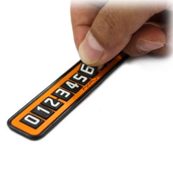 PMC Namu Parking Notice Board, Orange, 2 pieces,Korean Car Acc