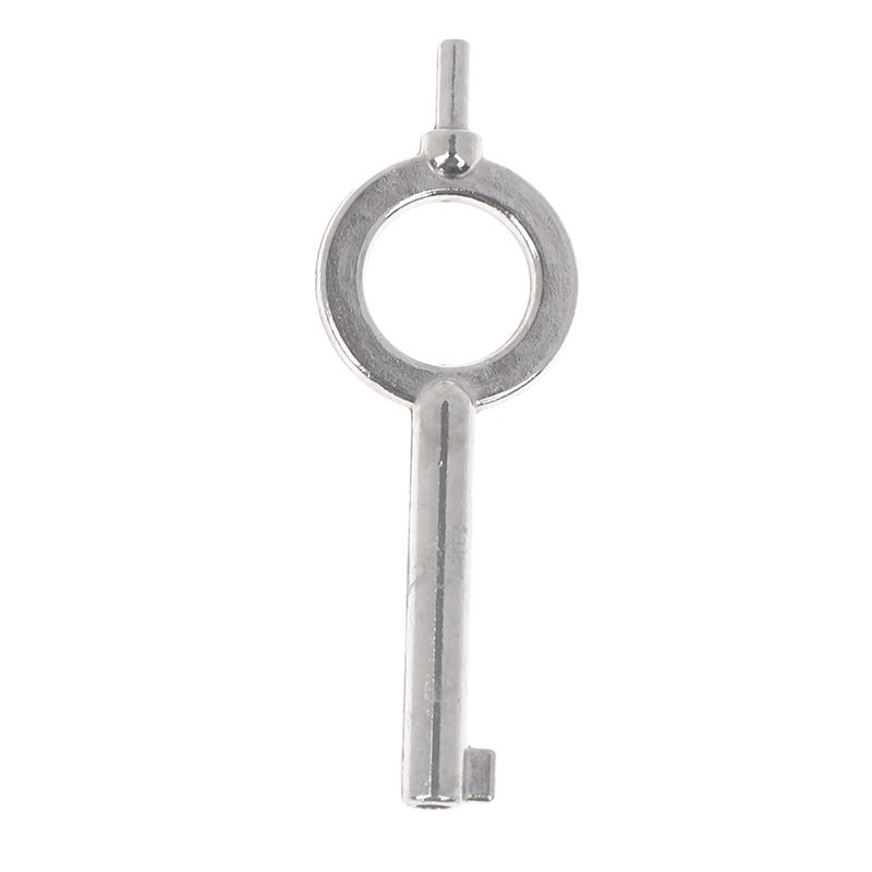 New·1PC American Style Universal Flat Key Blank Special Key Handcuff Lock Key Zinc Alloy Keychain