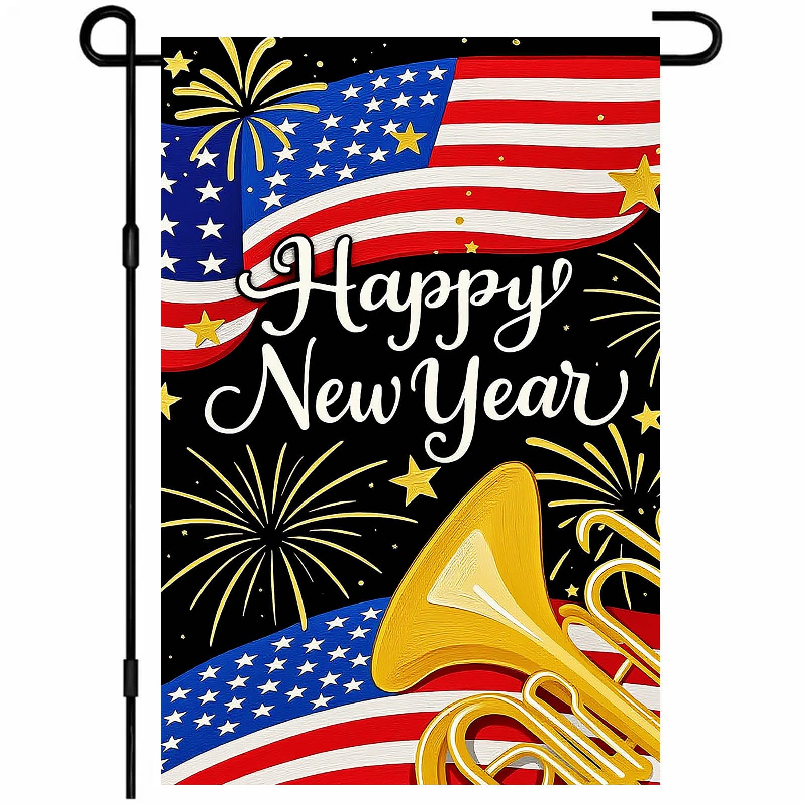 

New Year s Decoration Of Garden Atmosphere With Garden Flags One Size