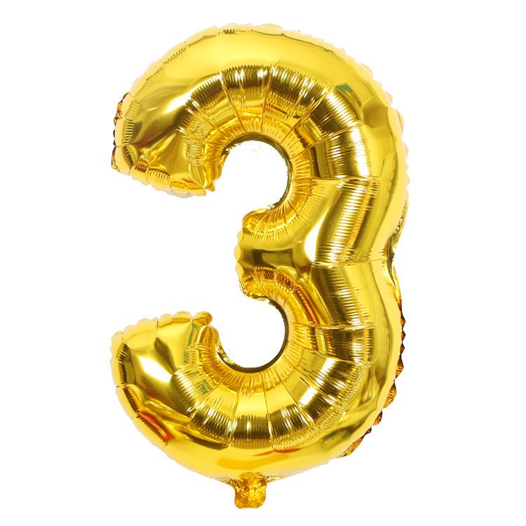 Gold Number Balloons 40 Inch Foil Balloon Adult Kids Birthday Anniversary Decoration Party Gold 0 1 2 3 4 5 6 7 8 9 Balloon