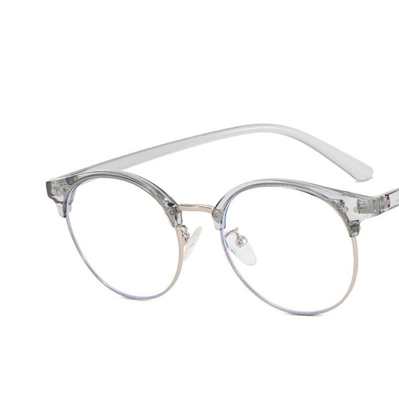 

Trendy Semi-Rimless TR90 Eyeglass Frames for Women with Round Corrective Short Sight Eyewear -0.5 -1 -1.25 -1.5 -2.0 To -6 0
