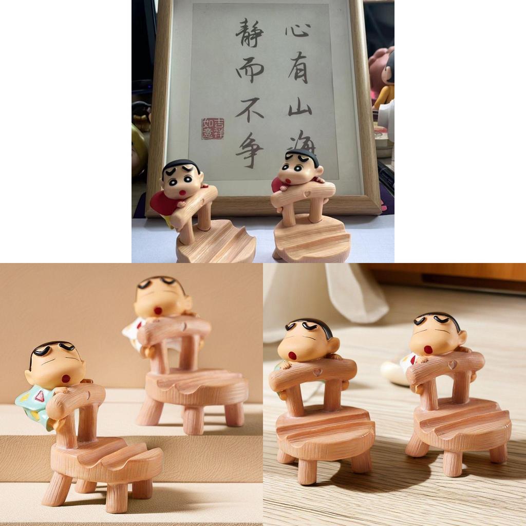 Crayon Shin Chan Phone Stand Pvc Cute Desktop Decor Gift For Home Office